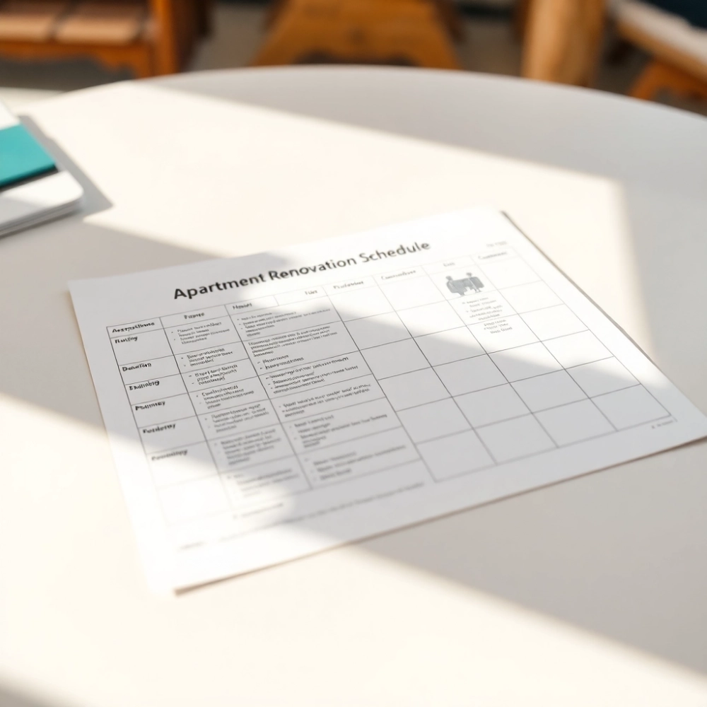Harmonogram Remontu Mieszkania
