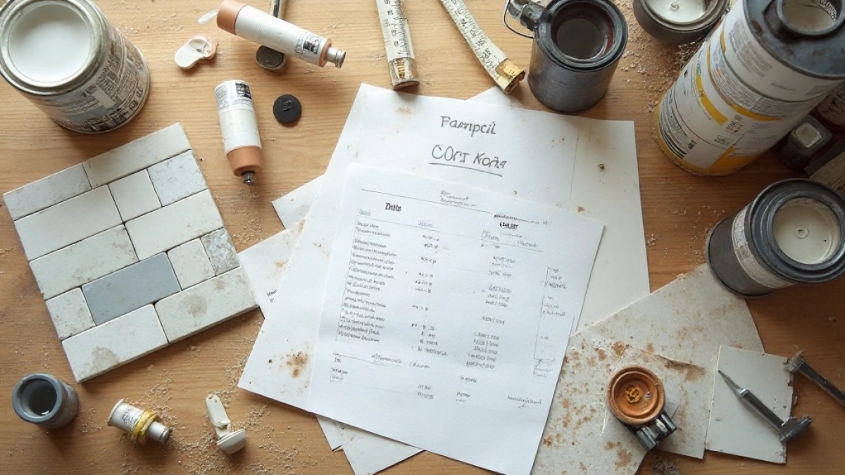 Przykładowy kosztorys remontu łazienki